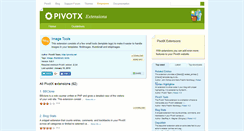 Desktop Screenshot of extensions.pivotx.net