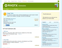 Tablet Screenshot of extensions.pivotx.net